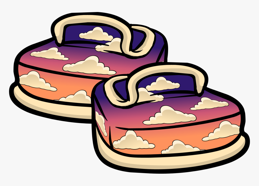 Club Penguin Rewritten Wiki - Club Penguin Cloud Shoes, HD Png Download, Free Download