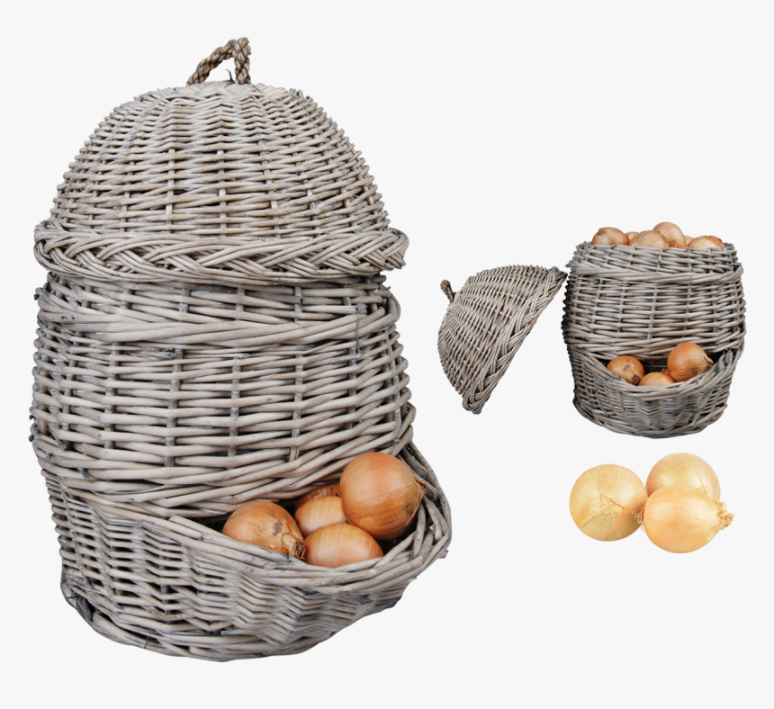Onion Basket Grey - Aardappel Uien Voorraad, HD Png Download, Free Download