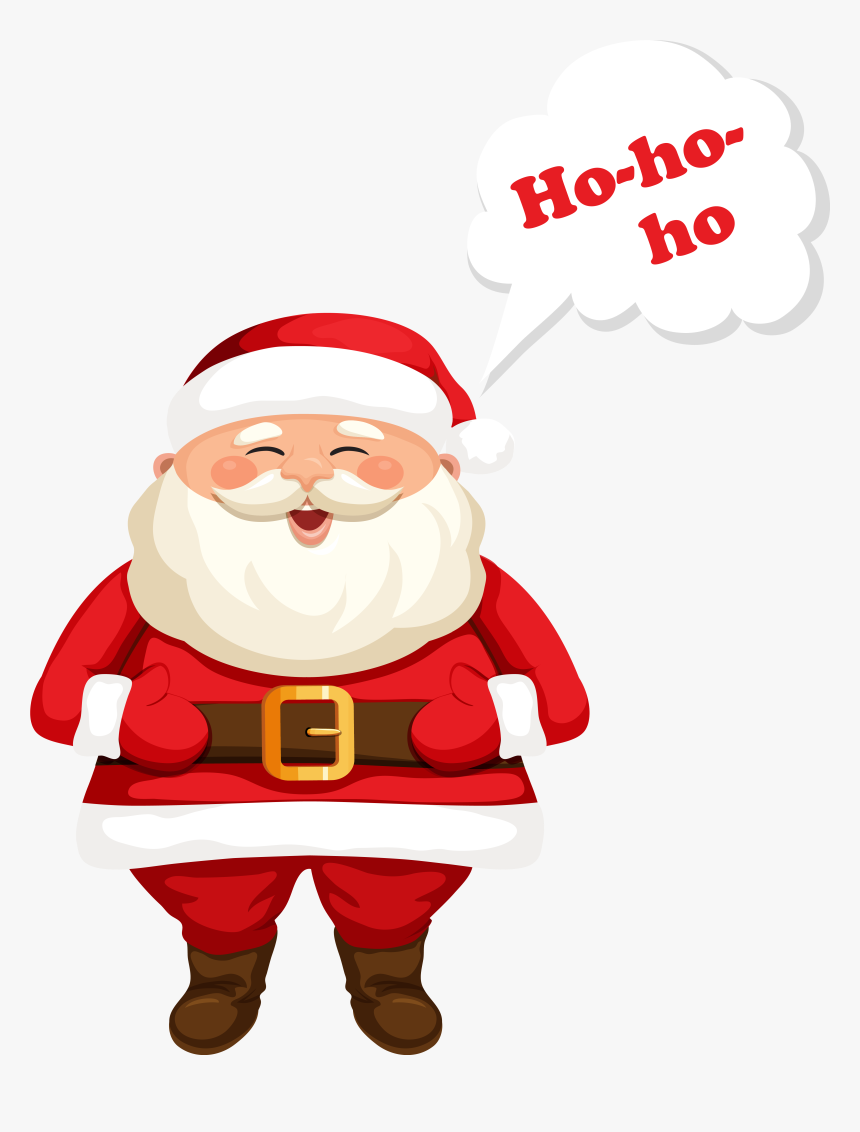 Clip Art Black And White Library Claus Ho Png Image - Santa Claus Gif Png, Transparent Png, Free Download