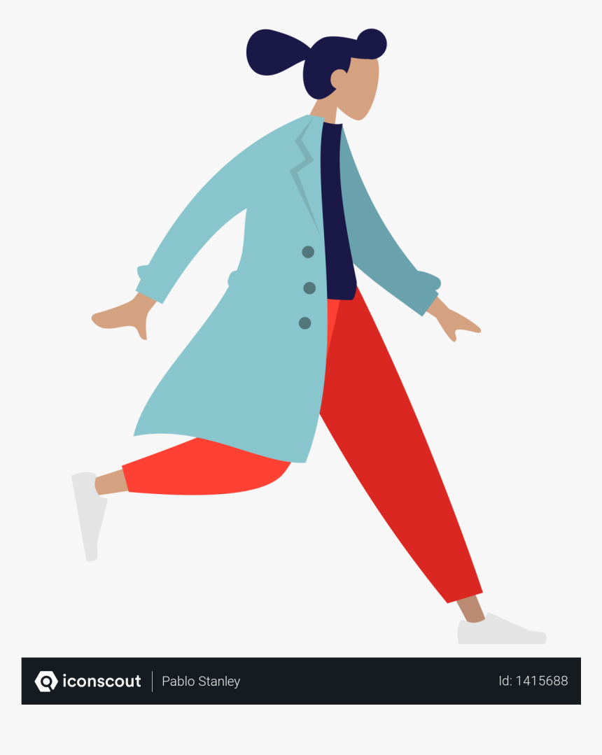 Walking Man Illustration, HD Png Download, Free Download