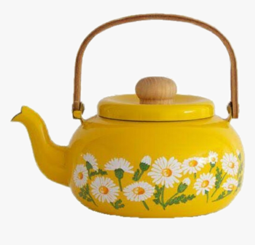 #tea #cup #can #yellow #flowers #aesthetic #png #cute - Yellow Aesthetic Niche Png, Transparent Png, Free Download