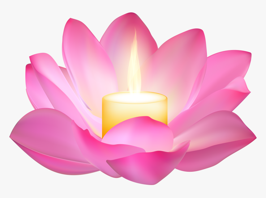 Lotus Candle Png , Png Download - Punjabi Diwali Wishes Png, Transparent Png, Free Download