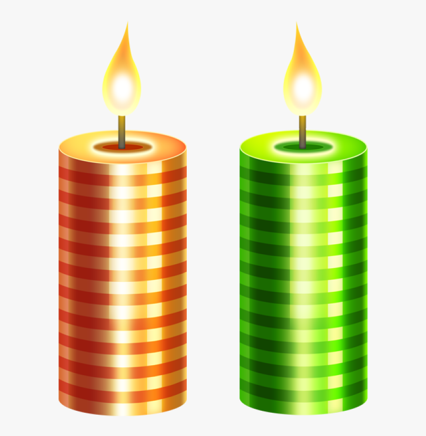 Two Christmas Candle Png Image - Candles Png, Transparent Png, Free Download