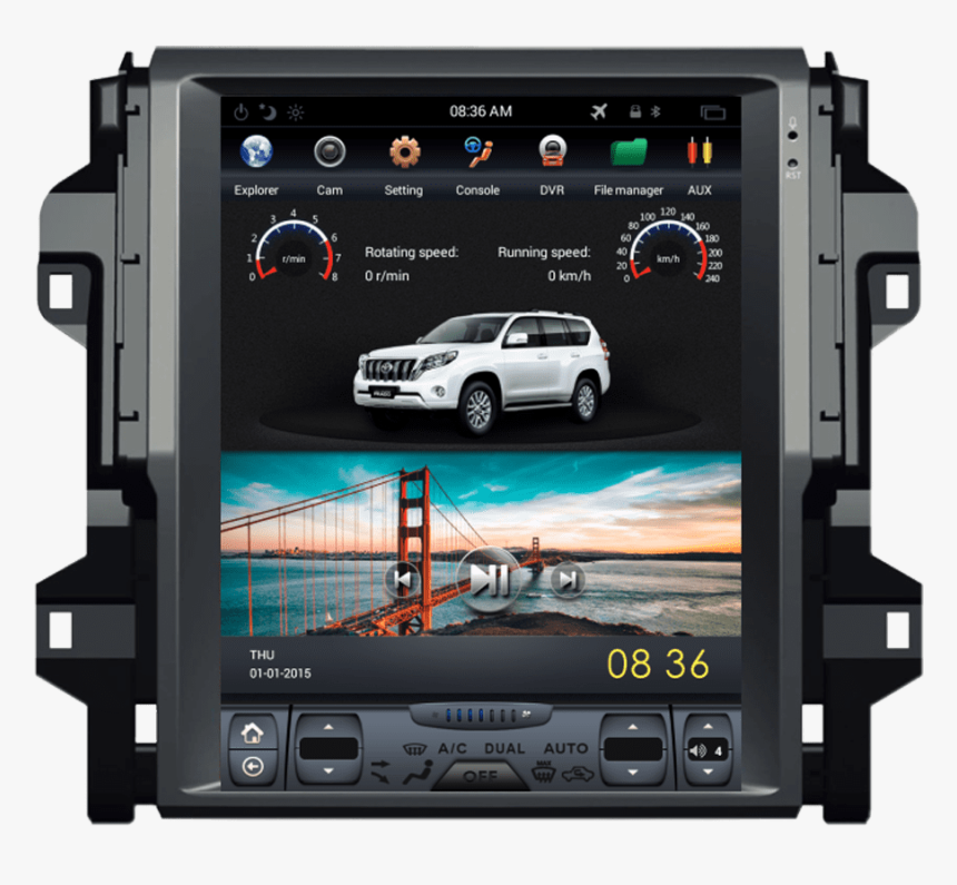 Toyota Fortuner Tesla Android Screen - Fortuner New Android Player, HD Png Download, Free Download