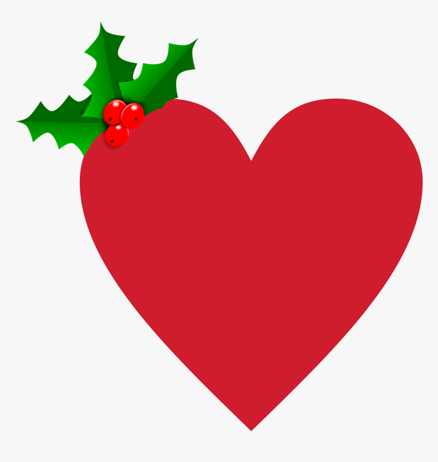 Ftestickers Heart Christmas Love Happy Red Green Holida - Christmas Heart Clipart, HD Png Download, Free Download