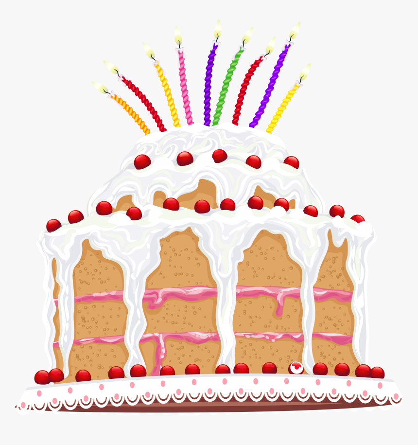 Birthday Cake Png Clipart Picture, Is Available For - Cake Png In Front, Transparent Png, Free Download