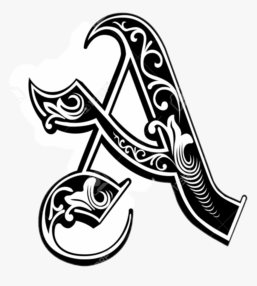 #tattoo #a #alphabet #blackandwhite - Png Tattoo Hd For Picsart, Transparent Png, Free Download