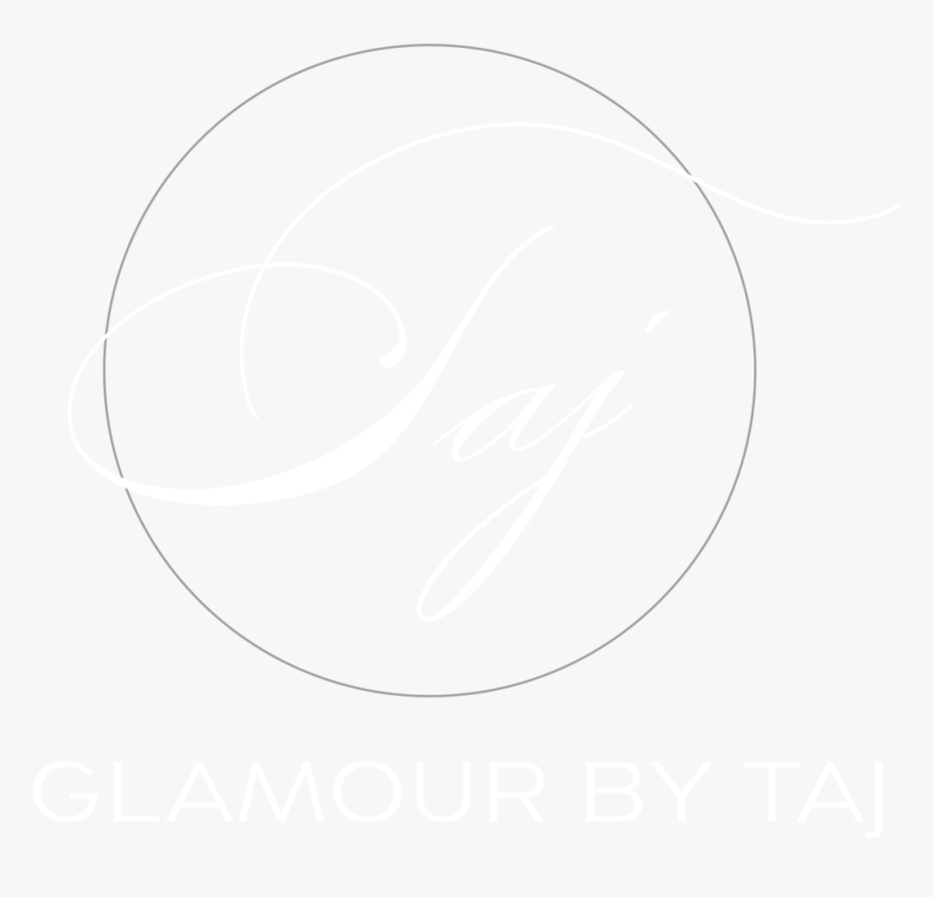Glamour By Taj Logo White - Circle, HD Png Download - kindpng
