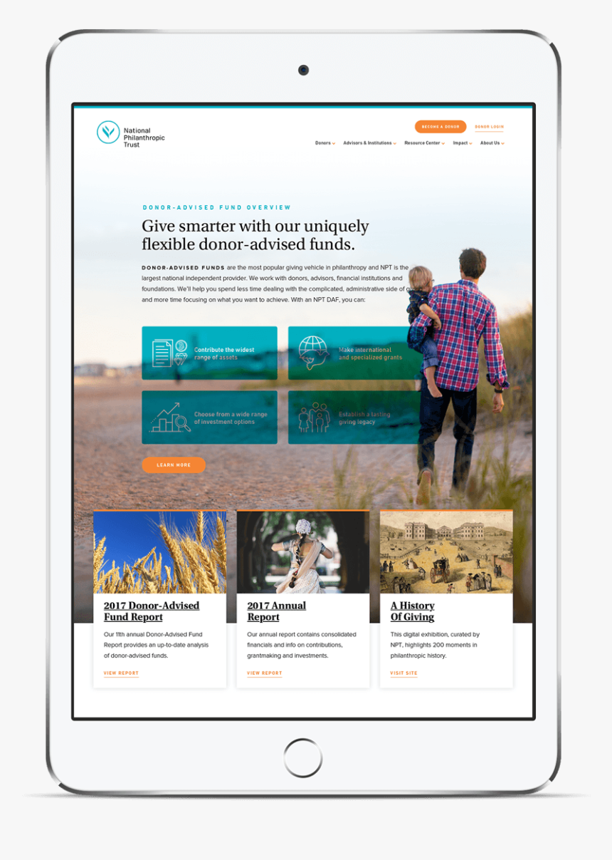 National Philanthropic Trust Web Design And Development - Online Advertising, HD Png Download, Free Download