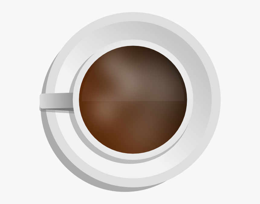 Mokush Realistic Coffee Cup Top View Svg Clip Arts - Coffee Cup Top View Clipart, HD Png Download, Free Download