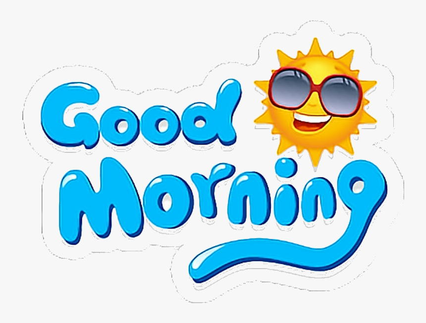 Good Morning Goodmorning Buenosdias Stickers Clipart, HD Png Download ...