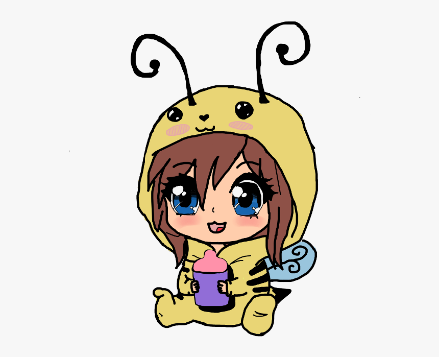 #babybee #bee #cgl #baby #bumblebee #bee #chibi #anime - Cartoon, HD Png Download, Free Download