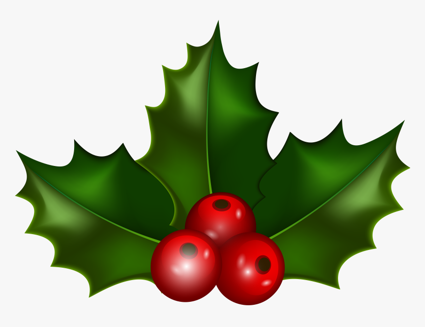 Holly Leaf Christmas Clip Art Gallery High-quality - Christmas Holly Corner Clipart, HD Png Download, Free Download