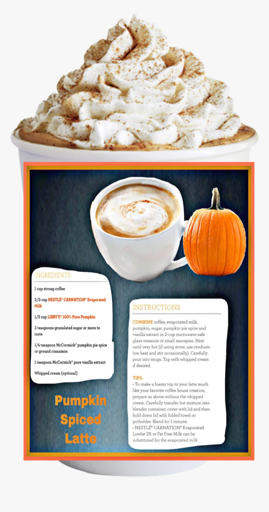 Milk - Pumpkin Spice Latte Starbucks, HD Png Download, Free Download