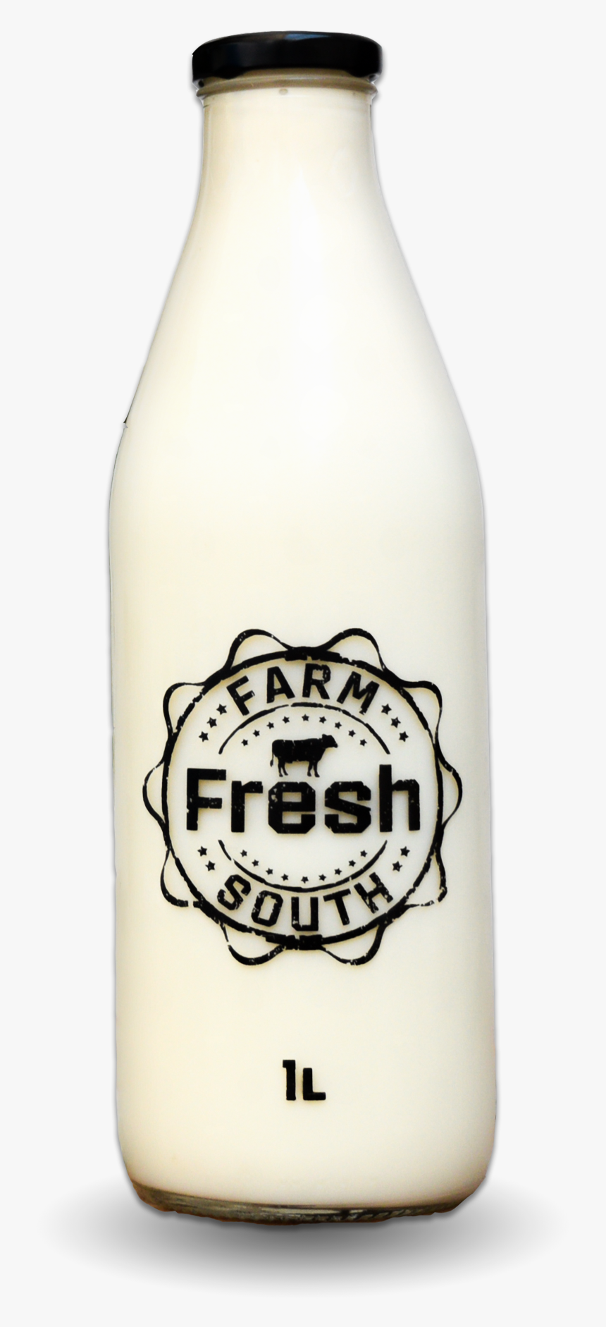 Farm Fresh Milk In Glass Bottles, HD Png Download, Free Download