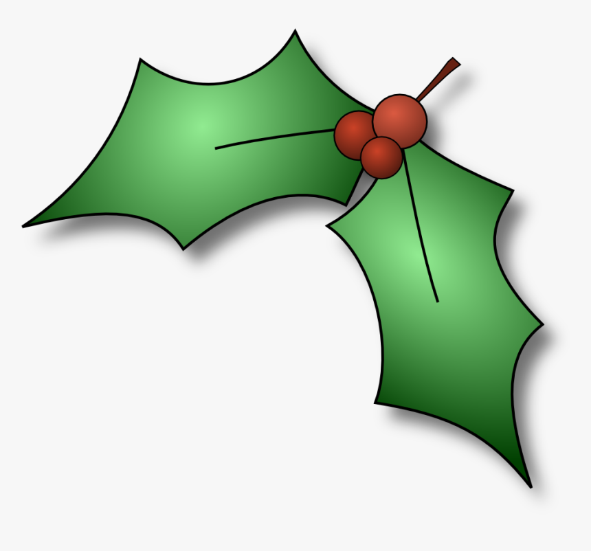 Images Of Christmas Holly Christmas Holly Images Free - Christmas Holly Clip Art, HD Png Download, Free Download