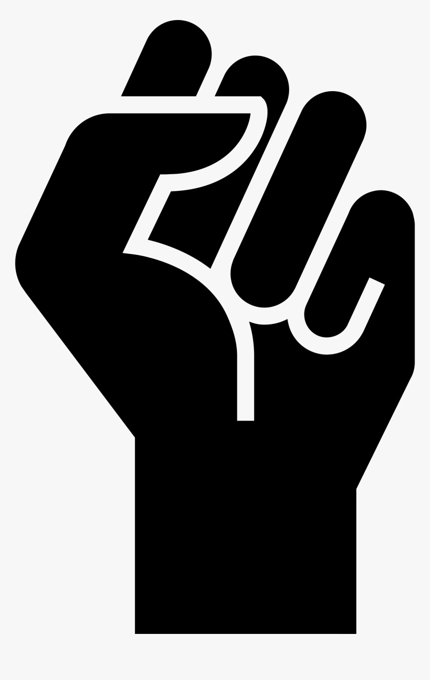 Black Fist Clipart - Protest Hand Clipart, HD Png Download, Free Download