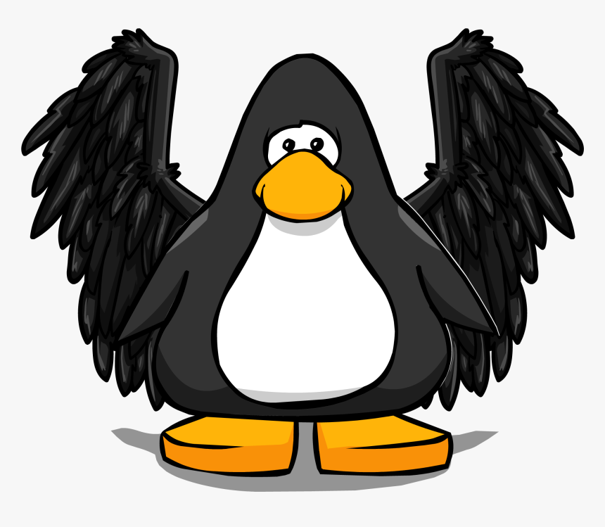 Club Penguin Raven Wings - Club Penguin Black Wings, HD Png Download, Free Download