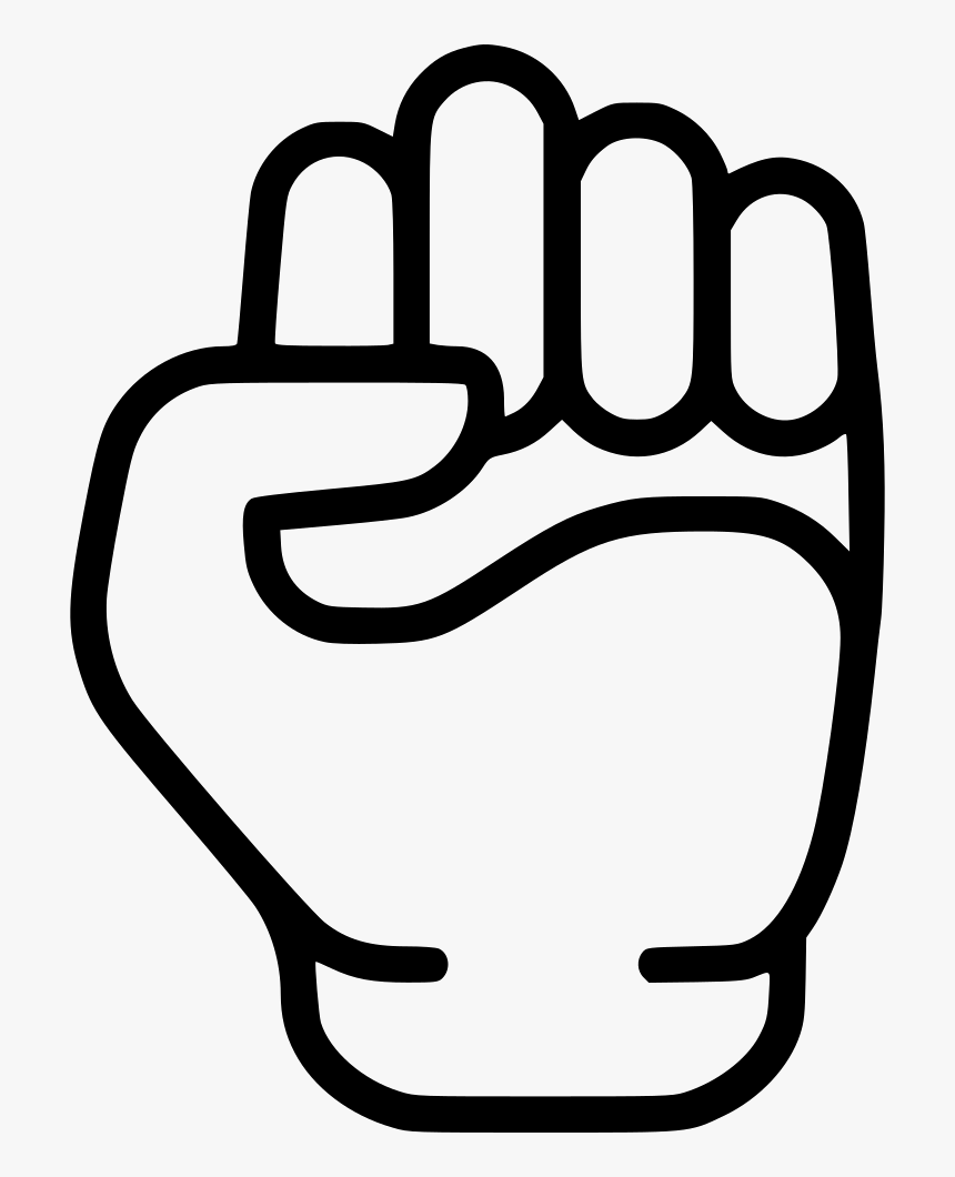 Fist Kulak Knuckle Will Willpower Hand Svg Png Icon - Hand Mouse Pointer, Transparent Png, Free Download