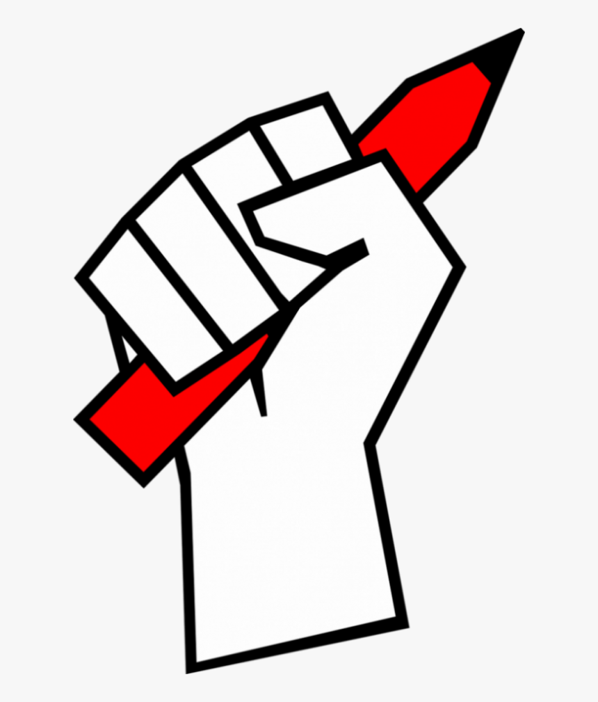 The Pencil Fist By Mondspeer - World Press Freedom Day Png, Transparent Png, Free Download