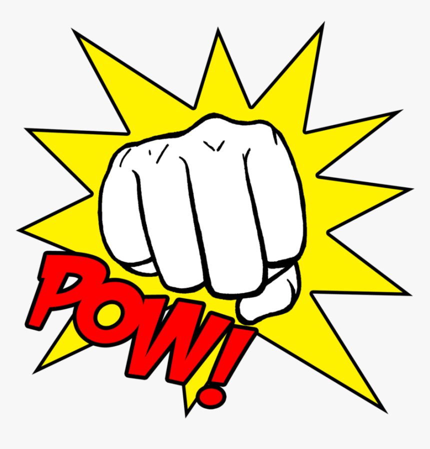 Transparent Fist Clipart Png - Cartoon Fist Pow Transparent, Png Download, Free Download