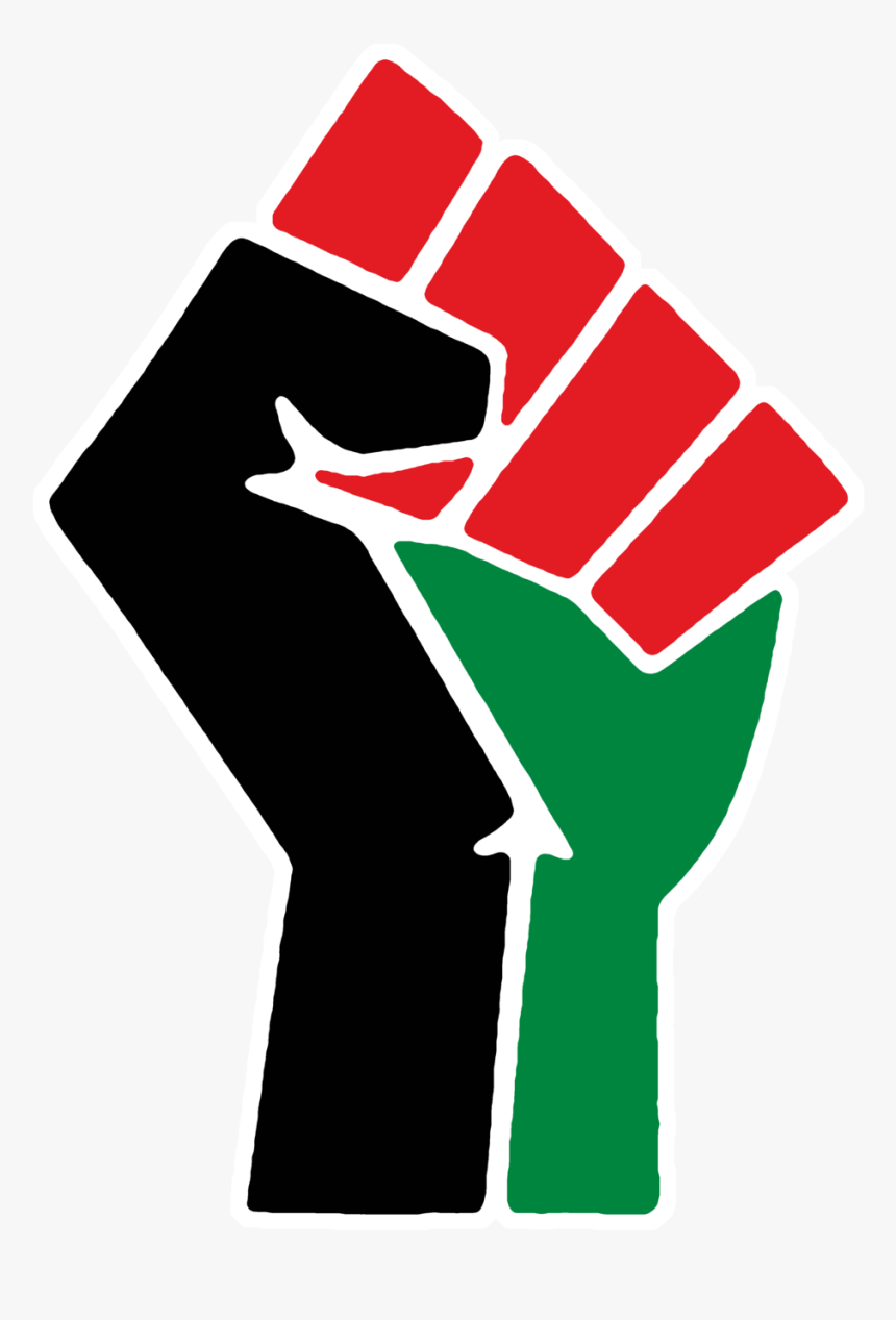 Black Power Fist Clipart - Red Black Green Fist, HD Png Download, Free Download