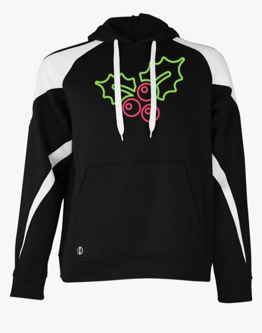 80s Retro Neon Sign X Mas Holly Berries T Shirt - Hoodie, HD Png Download, Free Download