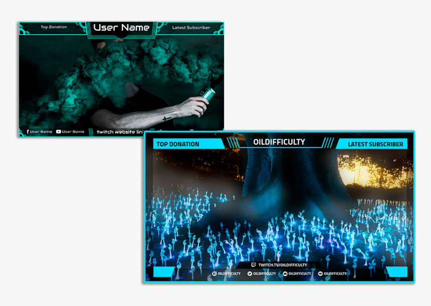 Twitch Overlay - Led-backlit Lcd Display, HD Png Download, Free Download