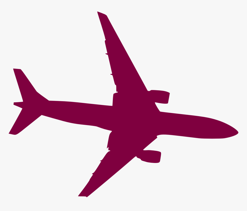 Airplane Aircraft Silhouette Clip Art - Clear Background Airplane Transparent Background, HD Png Download, Free Download