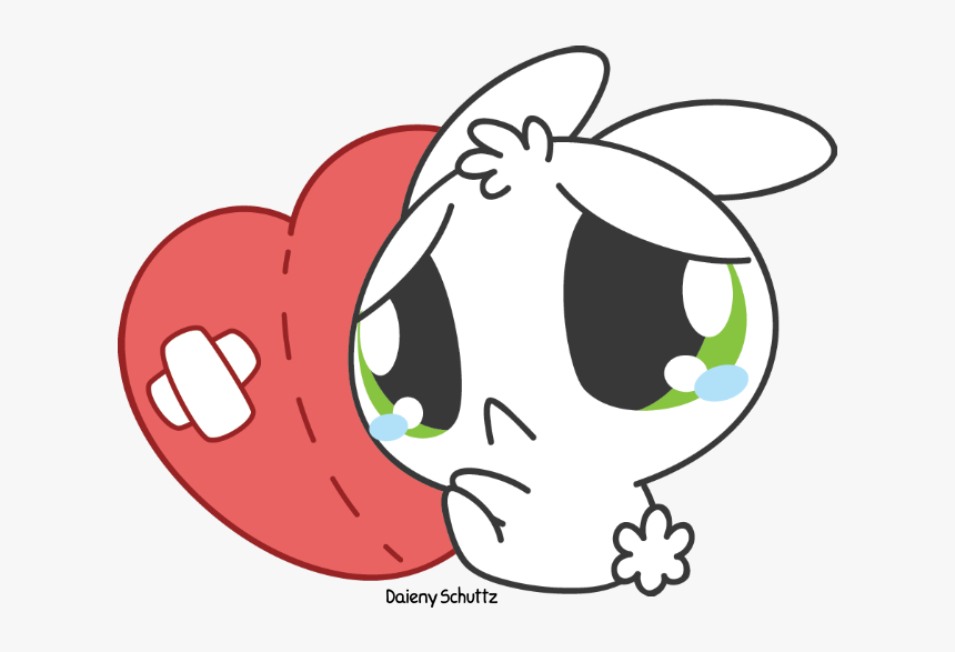 Anime Broken Hearted Chibi , Transparent Cartoons - Broken Heart Sad Girls Cartoon, HD Png Download, Free Download