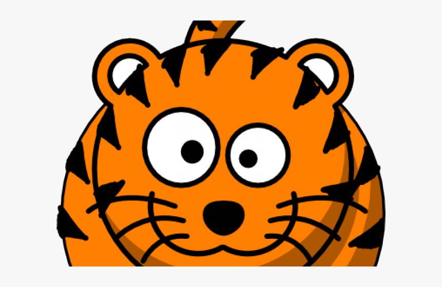 White Tiger Clipart Anime Baby - Clip Art Tiger Face, HD Png Download, Free Download