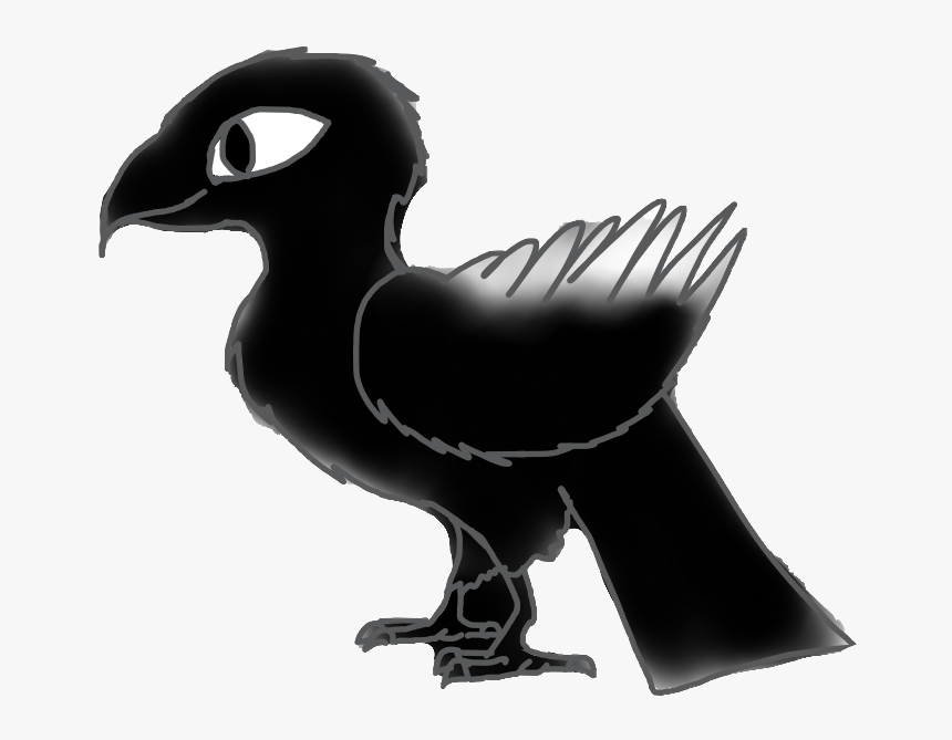 #crow #raven #bird #black #halloween #feathers #wings - Illustration, HD Png Download, Free Download