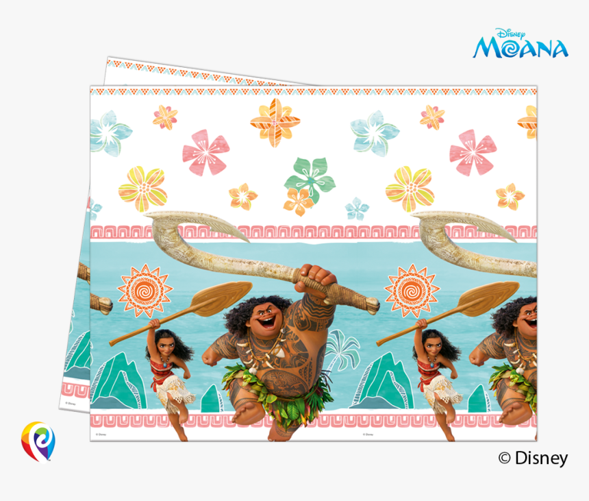 Moana Party Supplies From Www - Moana Tablecloth, HD Png Download, Free Download