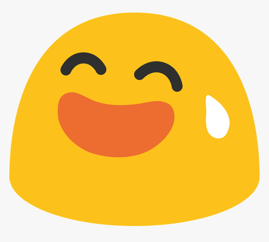 Face With Open Mouth And Cold Sweat Emoji, HD Png Download, Free Download