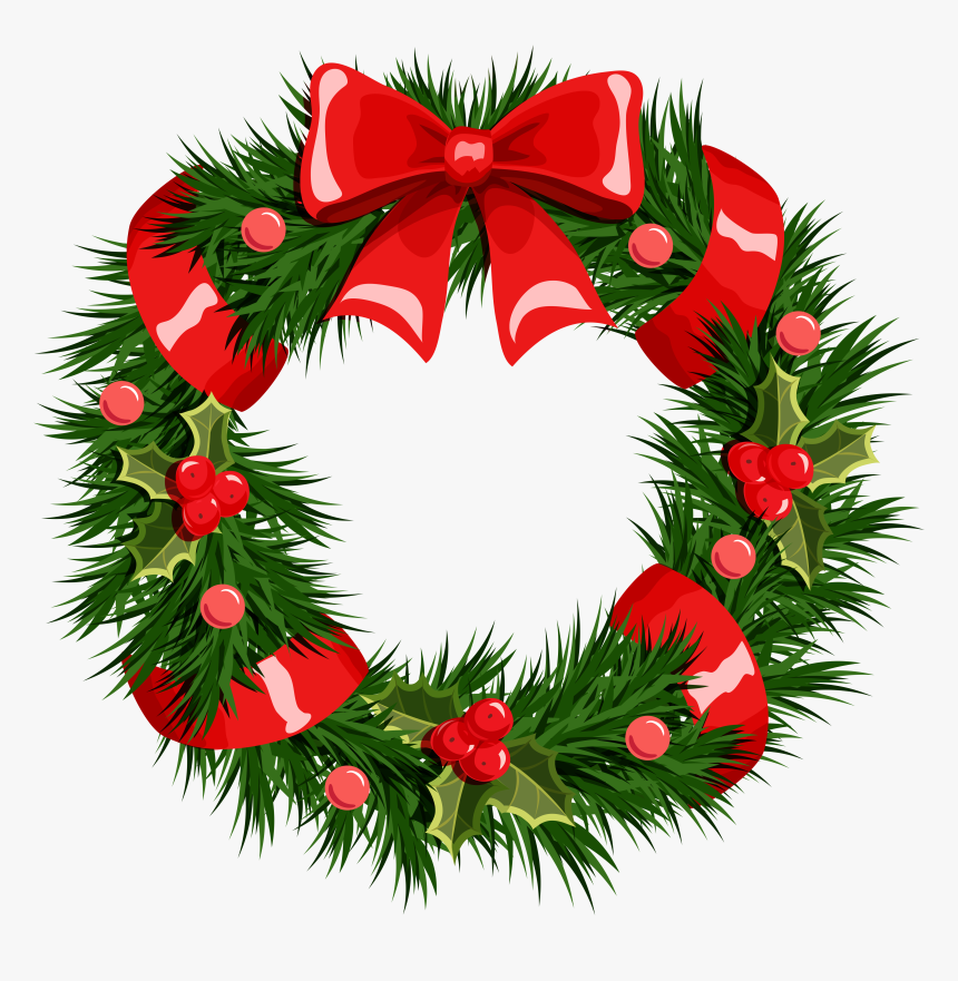 Transparent Christmas Png Gallery - Christmas Wreath No Background, Png Download, Free Download