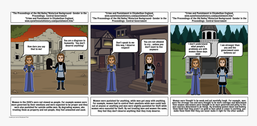 Women In The 1500"s Comic Strip , Png Download - Cartoon, Transparent Png, Free Download