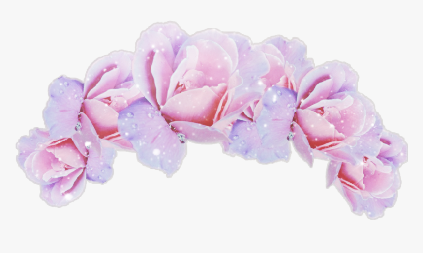 #flower #headband #roses #pink #glitter - Transparent Background Flower Crown Png, Png Download, Free Download