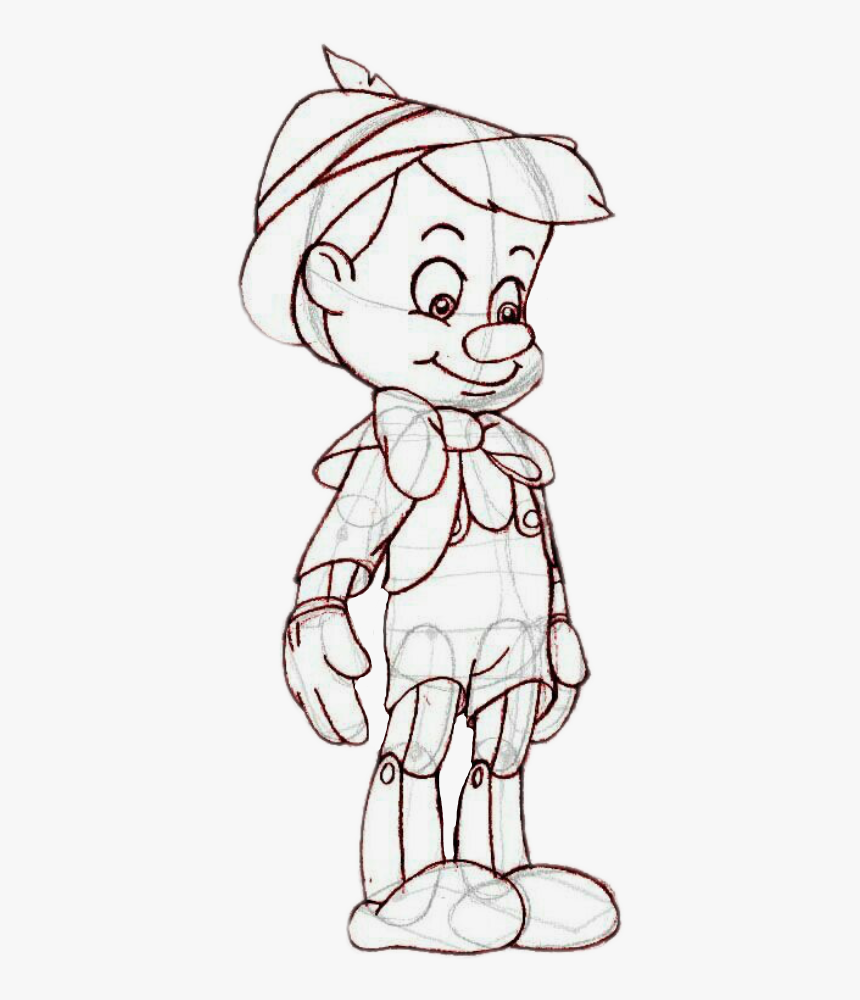 Transparent Pinocchio Nose Png - Pinocchio Disney Drawing, Png Download, Free Download