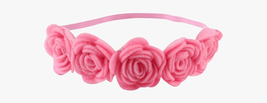 Petite Bello Headband Pink Rose Flower Pink Headband - Pink Flower Headband, HD Png Download, Free Download