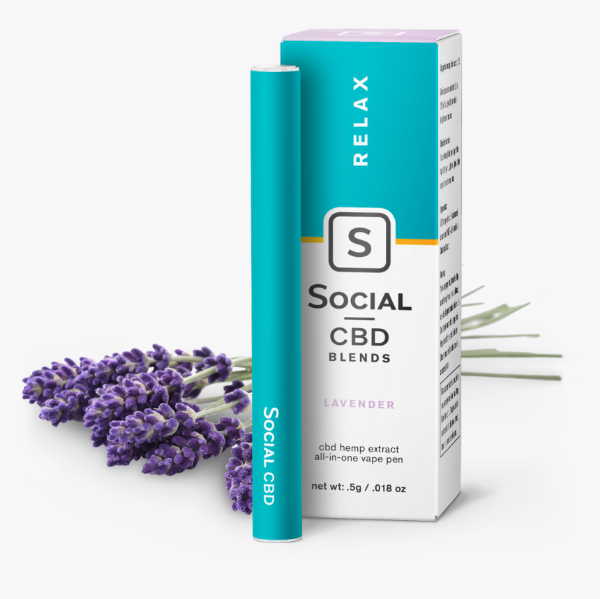 Social Cbd Blends Relax Lavender - Select Lavender Drops, HD Png Download, Free Download