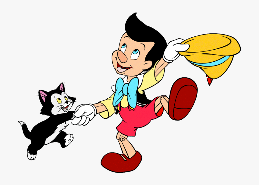 Pinocchio Dancing With Figaro - Pinocchio Figaro Clipart, HD Png Download, Free Download