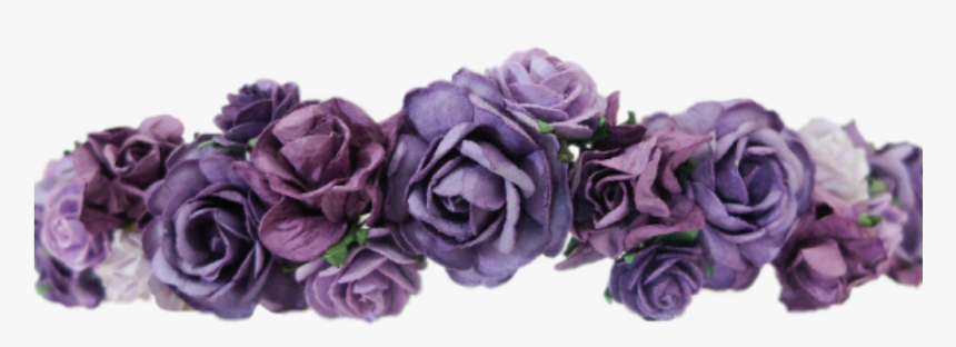 Purple Flower Crown Png Flowercrown Flowerheadband - Purple Flower Crown Png, Transparent Png, Free Download