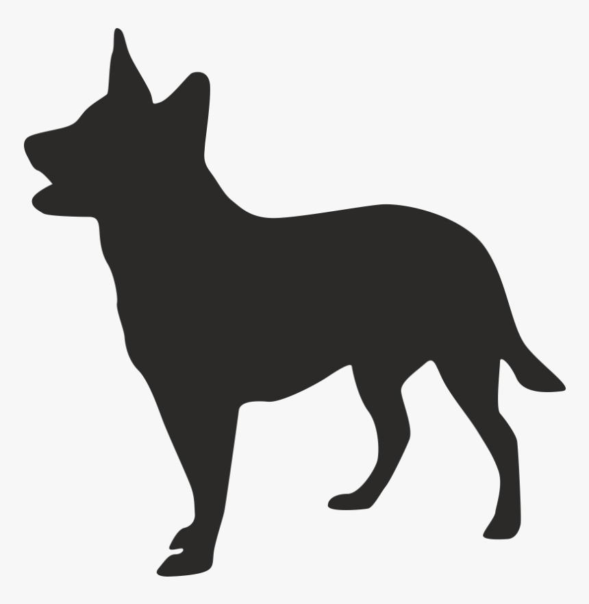 Australian Shepherd Dog Silhouette Plasmaspidercom - Australian Cattle Dog Silhouette, HD Png Download, Free Download