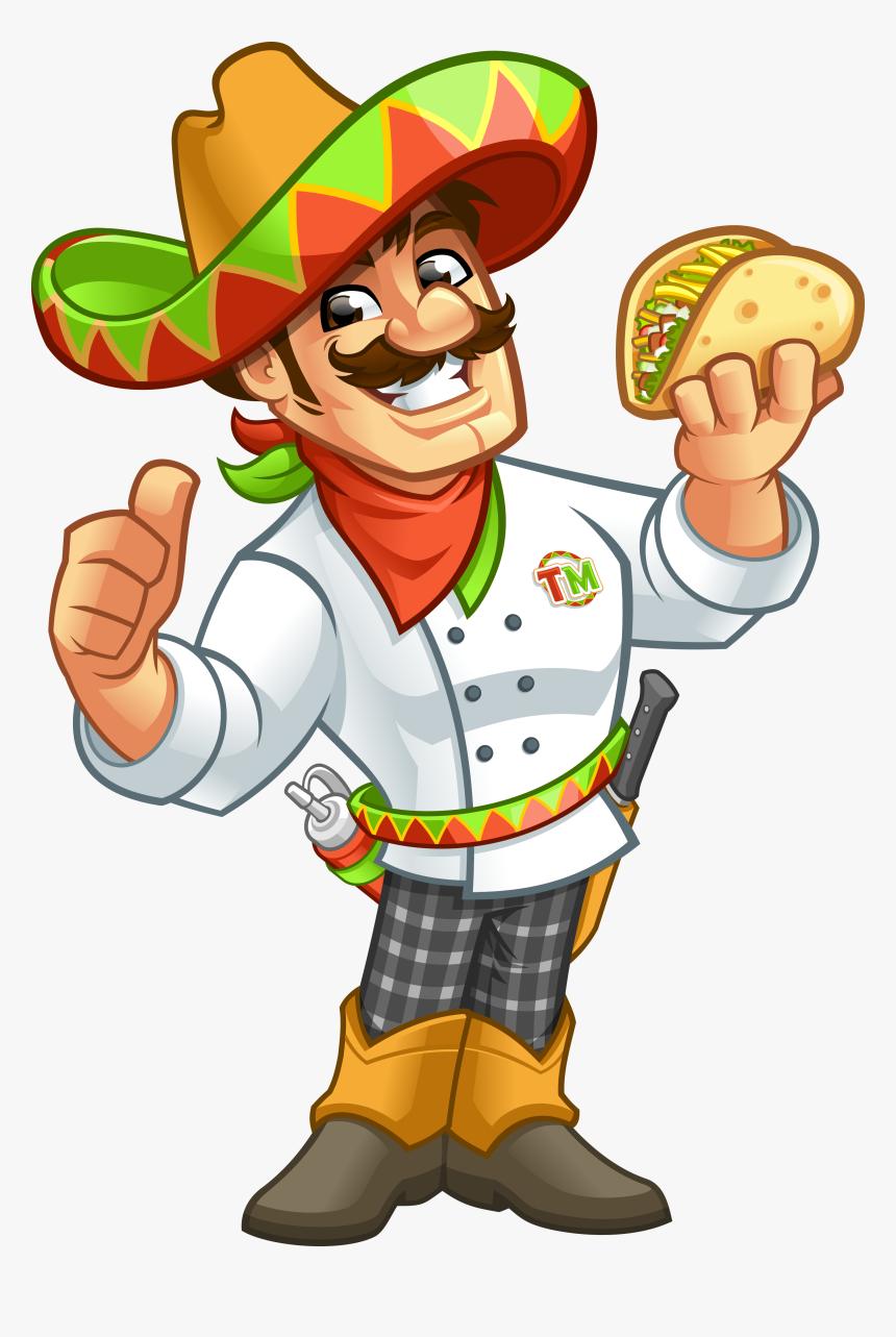 Transparent Taco Man Clipart - Mexican Taco Man, HD Png Download, Free Download