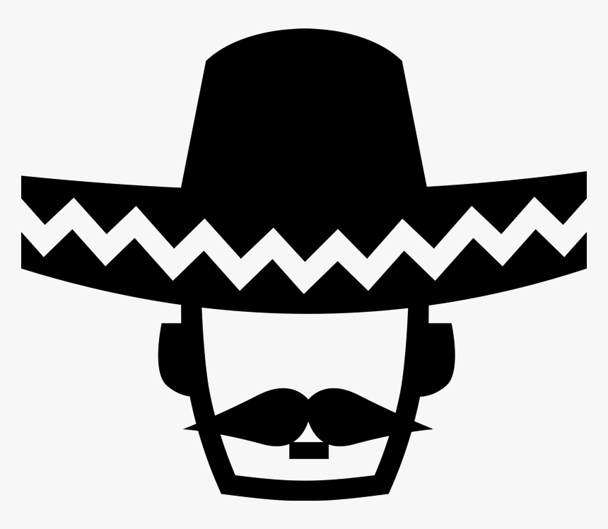 Silhouette Sombrero Clipart, HD Png Download, Free Download