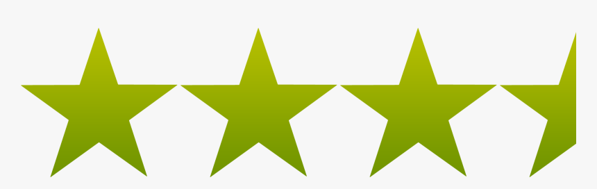 3 5 Star Rating - Three And A Half Stars, HD Png Download, Free Download