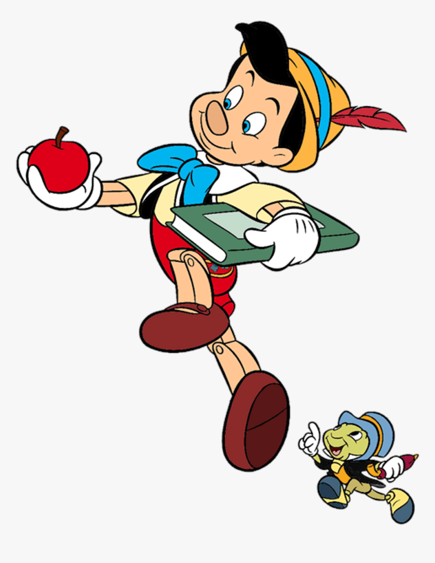 Freetoedit Pinocchio Disney Puppet Gotoschool Wood - Disney Pinocchio And Jiminy Cricket, HD Png Download, Free Download