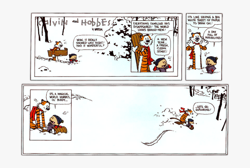 Calvin And Hobbes Last Comic Strip, HD Png Download, Free Download