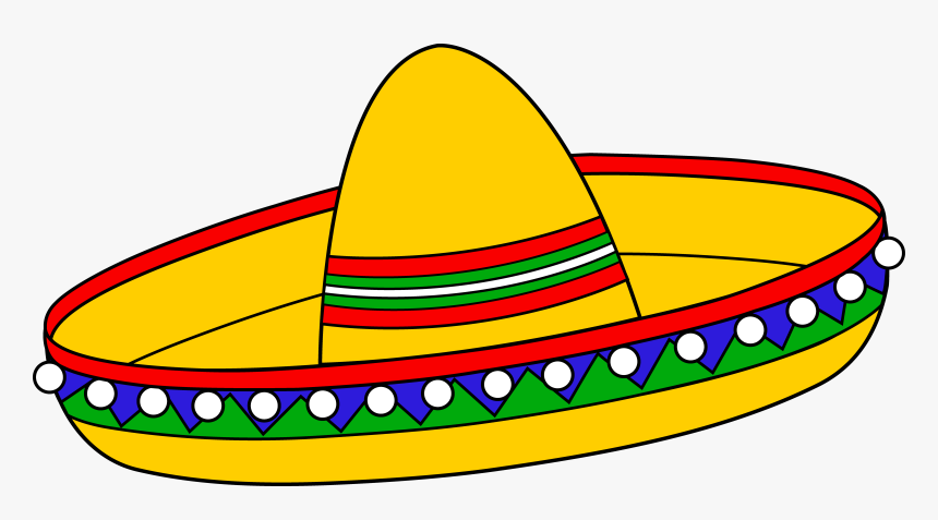 Spanish Man With Sombrero Png - Cinco De Mayo Hat Clip Art, Transparent Png, Free Download