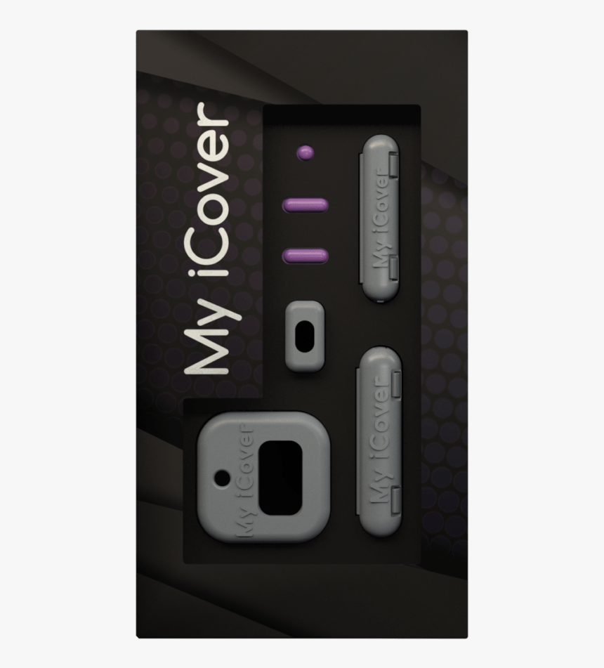 Iron Gray Base With Purple Iris Insert My Icover Accessory - Gadget, HD Png Download, Free Download